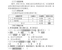 2023年河北省高職單招考試十類 和高職單招對口電子電工類、對口計算機(jī)類 文化素質(zhì)（數(shù)學(xué)）考試大綱